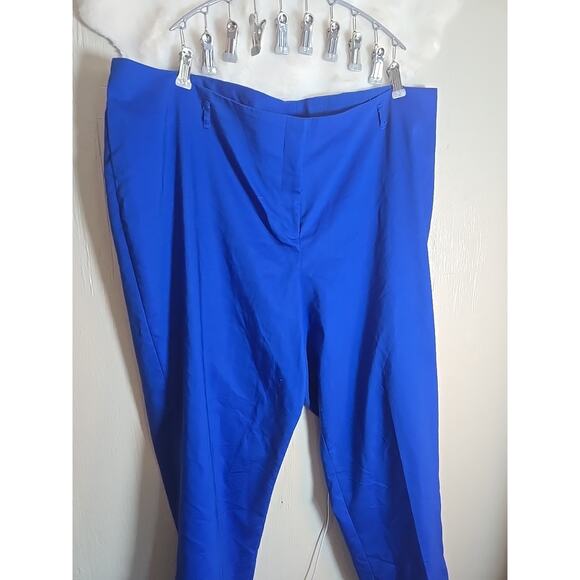 Lane Bryant Womens Blue Double Buttons Pockets Casual Pants Size 22 - Picture 2 of 7
